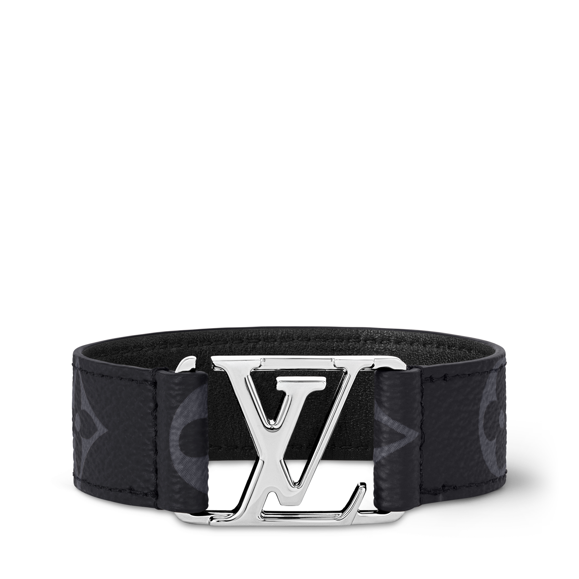 LOUIS VUITTON 　ホッケンハイム　ブレスレット　エクリプス　21 Hockenheim Bracelet Monogram Eclipse Canvas - Fashion Jewelry